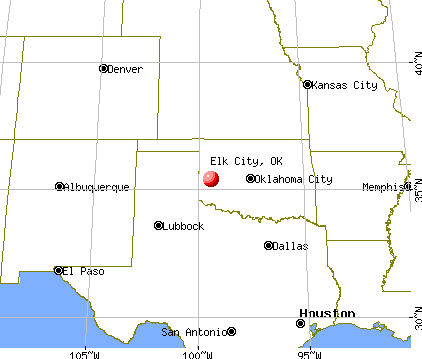 Elk City, Oklahoma map