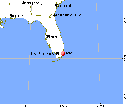 Key Biscayne, Florida map