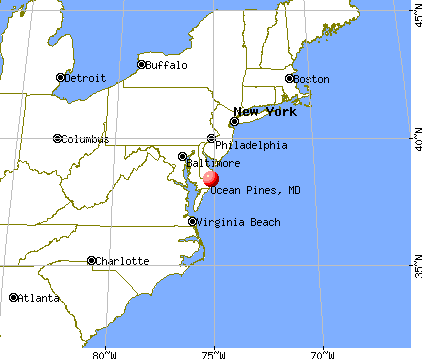 Ocean Pines, Maryland map