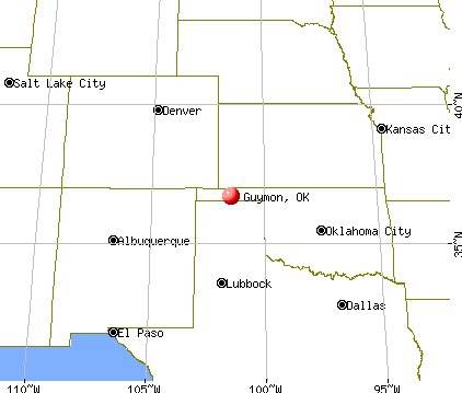 Guymon, Oklahoma map