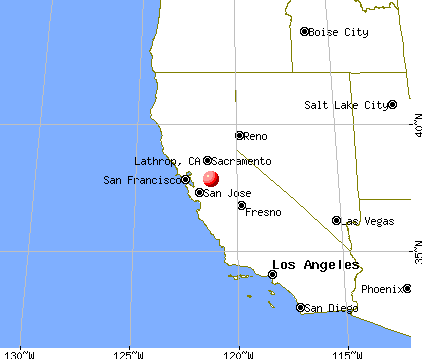 Lathrop, California map