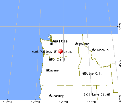 West Valley, Washington map