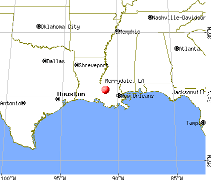 Merrydale, Louisiana map