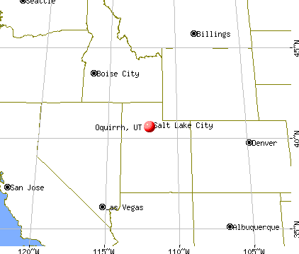 Oquirrh, Utah map