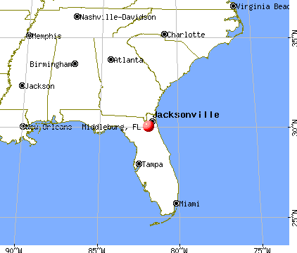 Middleburg, Florida map