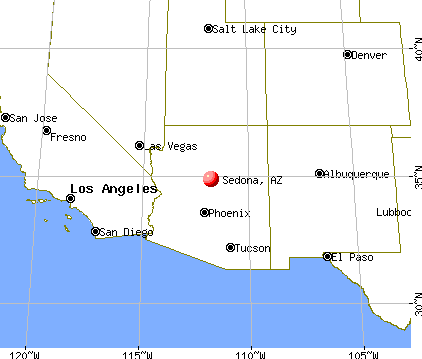 Sedona, Arizona map