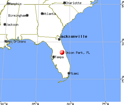 Union Park, Florida map