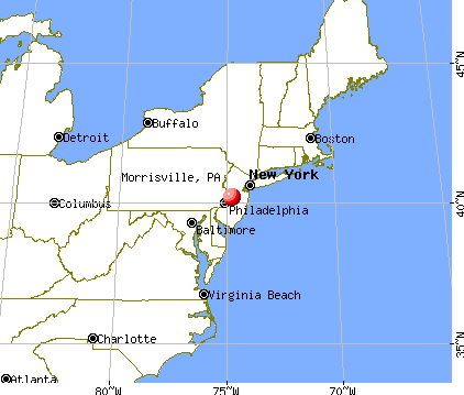 Morrisville, Pennsylvania map