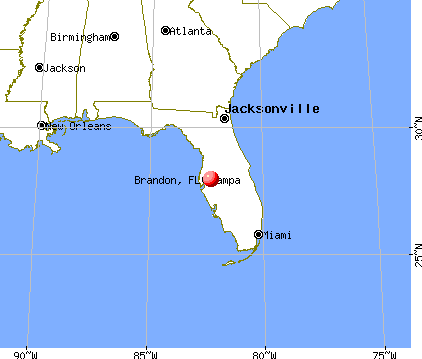 Brandon, Florida map