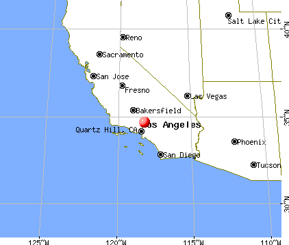 Quartz Hill, California map