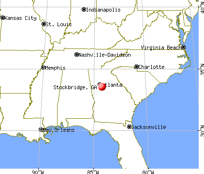Stockbridge, Georgia map