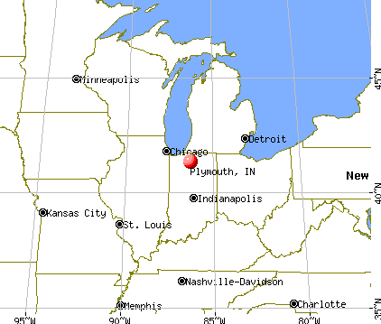 Plymouth, Indiana map