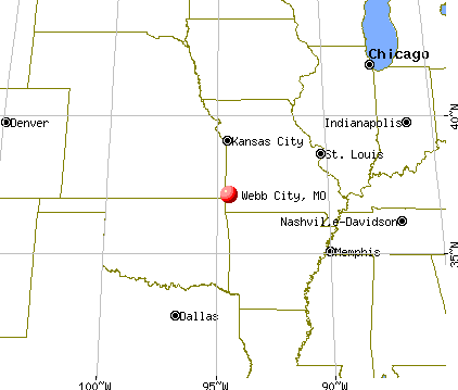 Webb City, Missouri map