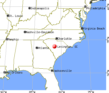 Lexington, South Carolina map