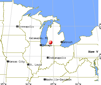 Kalamazoo, Michigan map