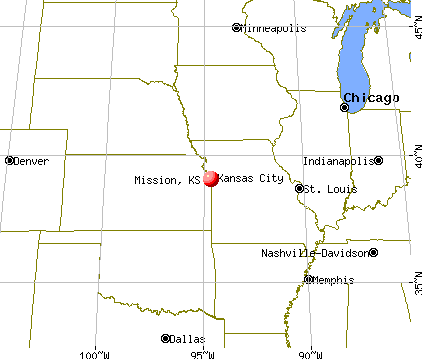 Mission, Kansas map