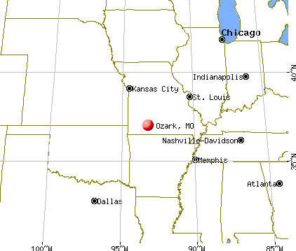 Ozark, Missouri map