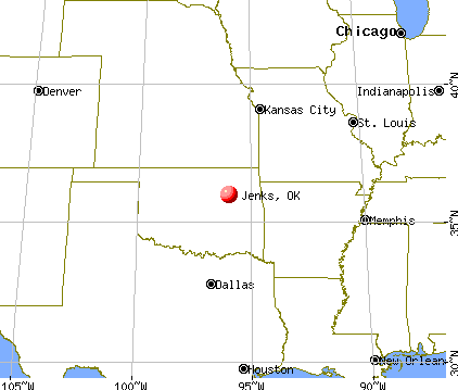 Jenks, Oklahoma map