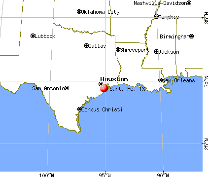 Santa Fe, Texas map