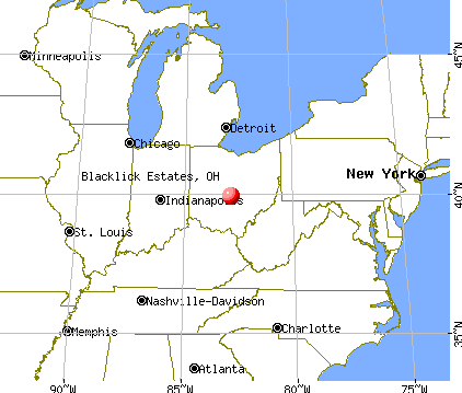 Blacklick Estates, Ohio map