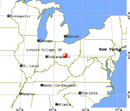 Lincoln Village, Ohio map