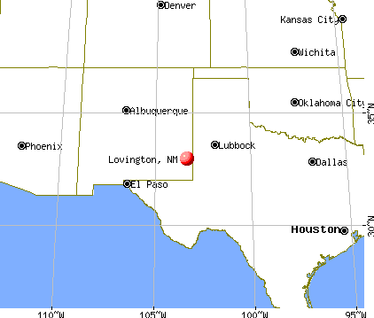 Lovington, New Mexico map