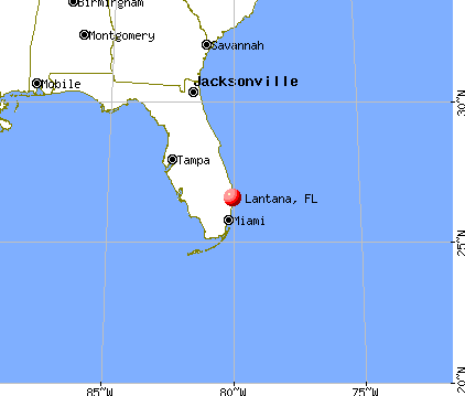 Lantana, Florida map