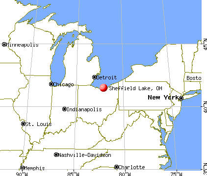 Sheffield Lake, Ohio map