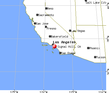 Signal Hill, California map