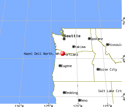 Hazel Dell North, Washington map