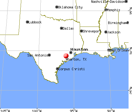 Wharton, Texas map
