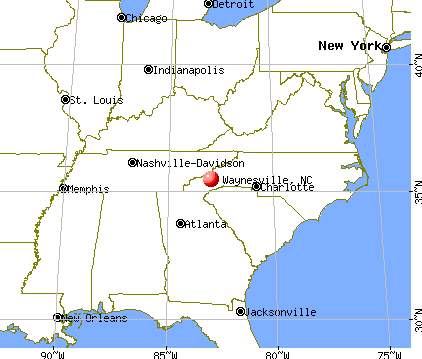 Waynesville, North Carolina map