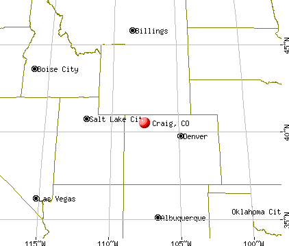Craig, Colorado map