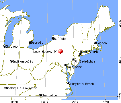 Lock Haven, Pennsylvania map