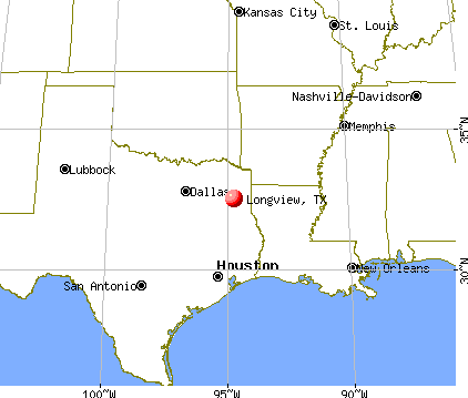 Longview, Texas map