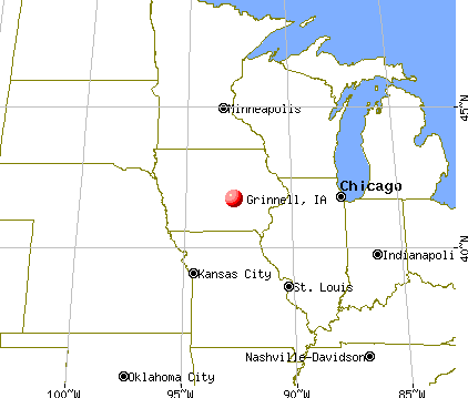 Grinnell, Iowa map
