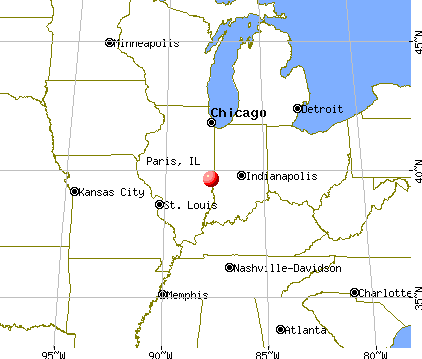 Paris, Illinois map
