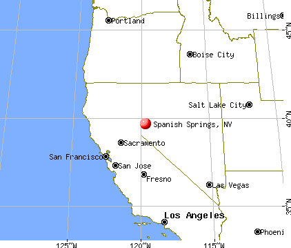 Spanish Springs, Nevada map