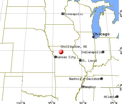 Chillicothe, Missouri map