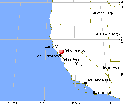 Napa, California map