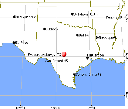 Fredericksburg, Texas map