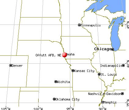 Offutt AFB, Nebraska map