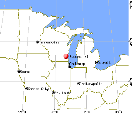Sussex, Wisconsin map
