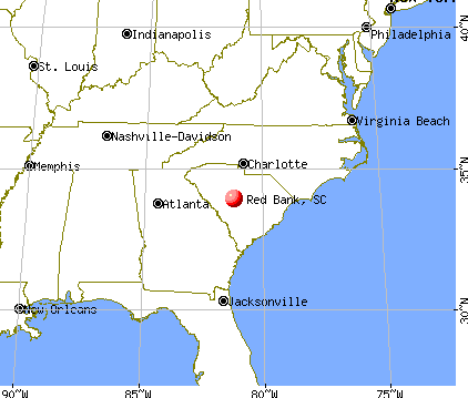 Red Bank, South Carolina map