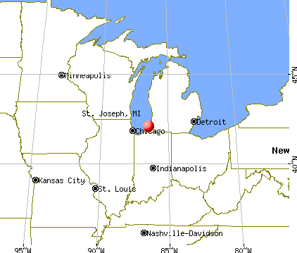 St. Joseph, Michigan map