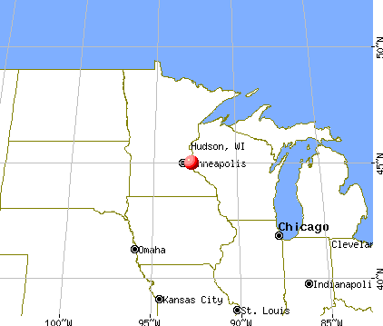 Hudson, Wisconsin map