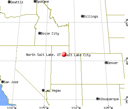 North Salt Lake, Utah map