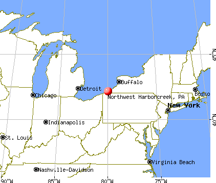 Northwest Harborcreek, Pennsylvania map