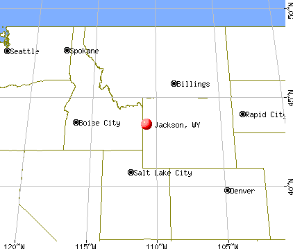 Jackson, Wyoming map