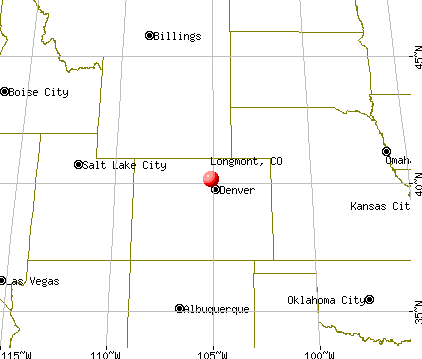 Longmont, Colorado map